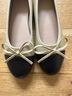 Handprint Classic Two-Tone Bow Ballet Flats Flats - photo 4