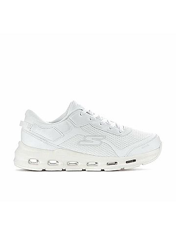 Skechers Kids Glide Step Lace Sneakers 4 Mo in White (view 1)