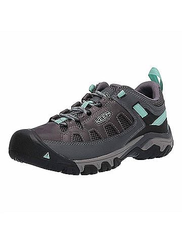 Keen Women's Targhee Vent Hiking Sneakers in Steel Grey/Ocean Wave (view 2)