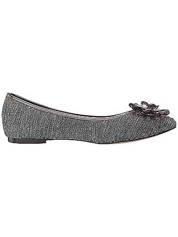 J. Renee Women's Panyin Glitter Flat in Pewter (view 1)