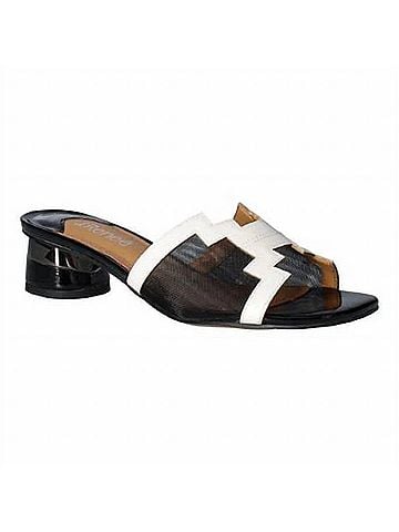J. Renee Women's Amorra Sandals in Black/White (view 2)