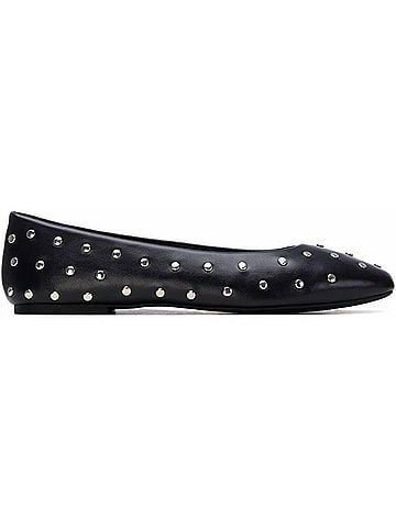 Yosi Samra Women's Sage Studded Flats in Black (view 1)