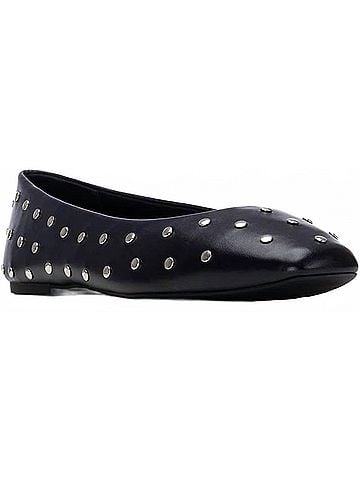 Yosi Samra Women's Sage Studded Flats in Black (view 2)