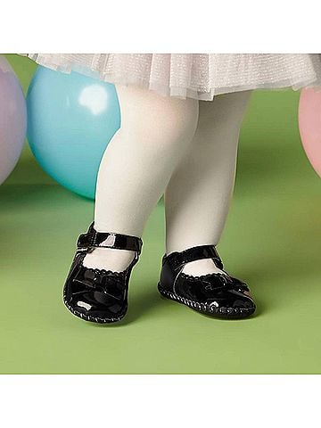 Pediped Girl's Originals Shoes in Black Patent (view 2)