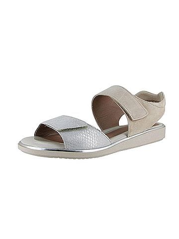 BeautiFeel Women's Romi Casual Sandal in Silver Snake/Print Suede (view 2)