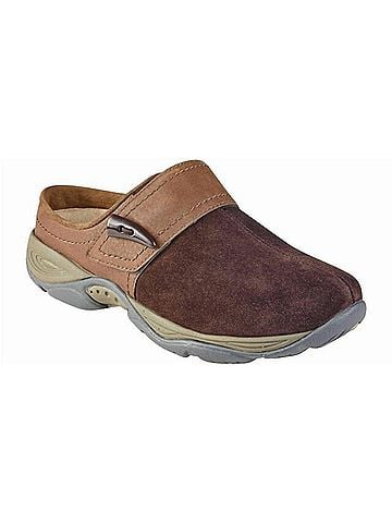 Easy Spirit Women's Eliana Slip-On Mule in Brown Suede (view 1)