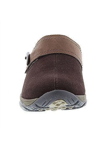 Easy Spirit Women's Eliana Slip-On Mule in Brown Suede (view 2)