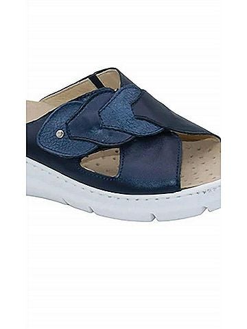 Eric Michael Women's Shirley Sandal in Navy (view 2)
