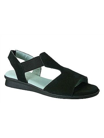 David Tate Women's Ash Sandals in Black (view 1)