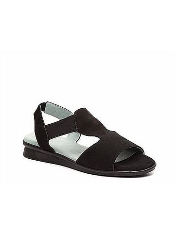 David Tate Women's Ash Sandals in Black (view 2)
