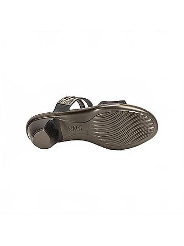 Naot Women's Temper Sandal in Gray/Black Multi Rivets/Metallic Onyx Lthr (view 2)