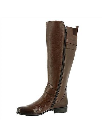 Naturalizer Women's Jessie Wide Calf Riding Boot in Chocolate (view 2)