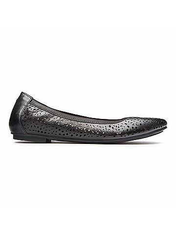 Vionic Women's Robyn Perf Flats in Black (view 1)