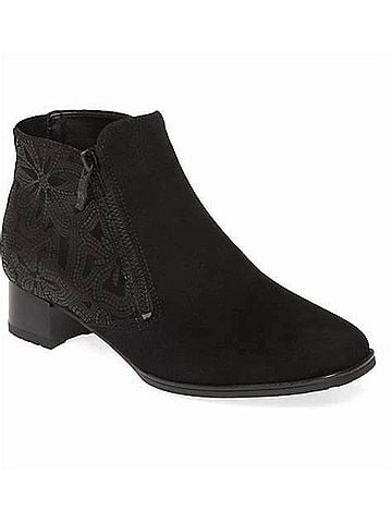 Ara Women's Geraldine Graz Ankle Bootie in Black (view 1)