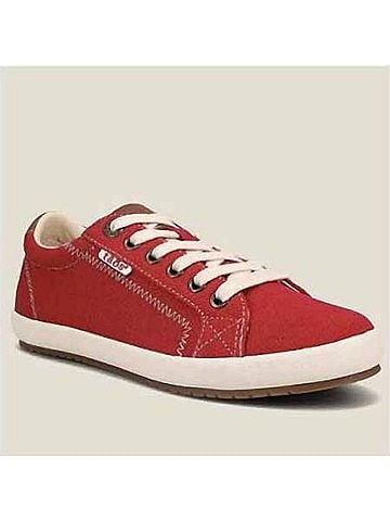 Taos Women's Star Burst Sneaker in Red (view 2)