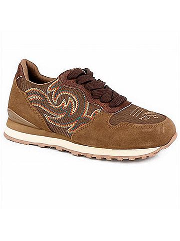 Roper Women's Giddy Up Spice Jogger Casual Shoe in Brown (view 1)