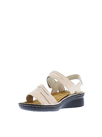 Naot Women's Cadence Sandal in Soft Ivory Leather/Gold (view 2)