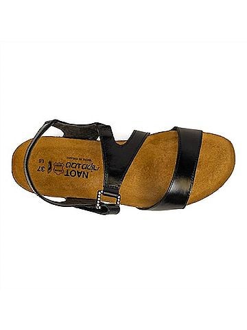 Naot Women's Pamela Sandal in Black Madras Leather (view 2)