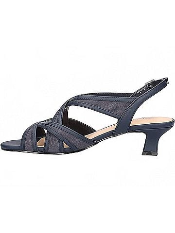 Easy Street Women's Tristen Strappy Heeled Sandal in Navy (view 2)