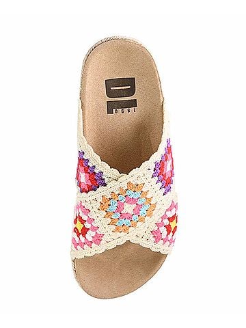Dirty Laundry Women's Tacoma Crochet Sandal in Sand Multi (view 2)