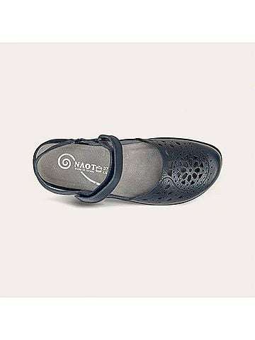 Naot Women's Arataki Closed Toe Slingback Sandals in Soft Ink Leather (view 2)