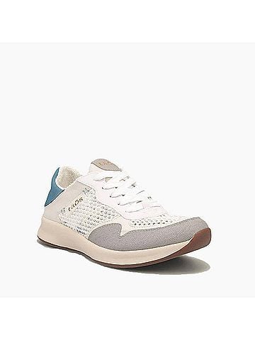Taos Women's Direction Sneaker in White/Teal Multi (view 1)