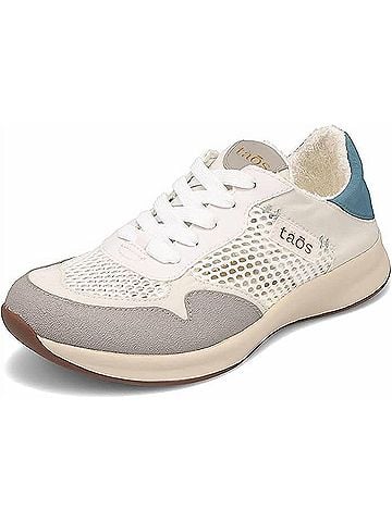 Taos Women's Direction Sneaker in White/Teal Multi (view 2)