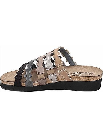 Naot Women's Adina Slide Sandal in Black (view 2)
