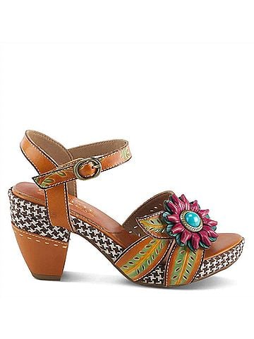 Spring Step Women's Astarr Sandals in Camel Multi (view 1)