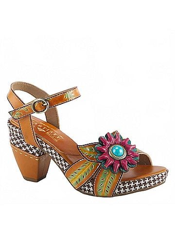 Spring Step Women's Astarr Sandals in Camel Multi (view 2)