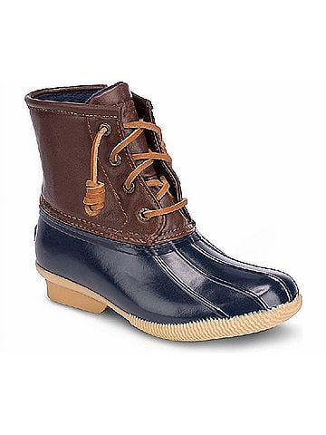 Sperry Top Sider Kids' Saltwater Duck Boot 4 Mo in Navy (view 2)
