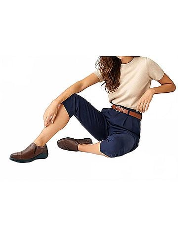 Aetrex Women's Helena Arch Support Slip-On in Brown (view 2)