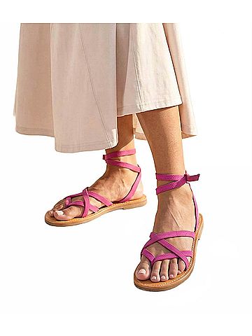 Seychelles Women's Happy Go Lucky Wrap Sandals in Pink (view 2)
