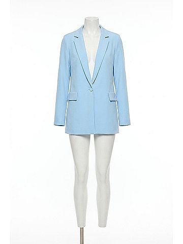 Joseph Ribkoff Long Sleeves Classic Straight Blazer in Sky Blue (view 1)