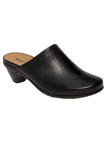 Naot Women's Pioneer Clog in Black Raven Leather (view 1)