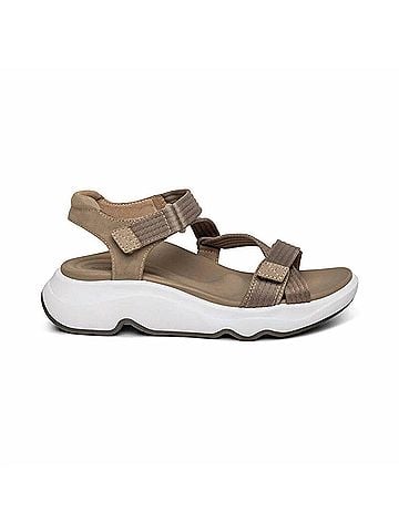 Aetrex Women's Marz Sport Sandal in Taupe (view 1)