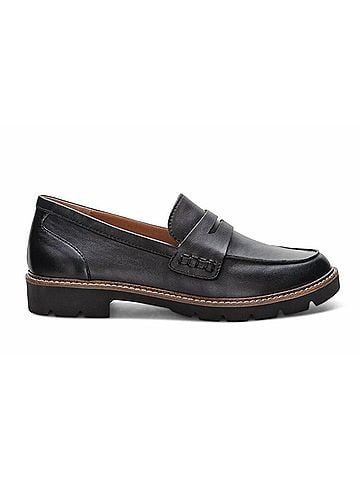 Aetrex Women's Collette Arch Support Loafer in Black (view 1)