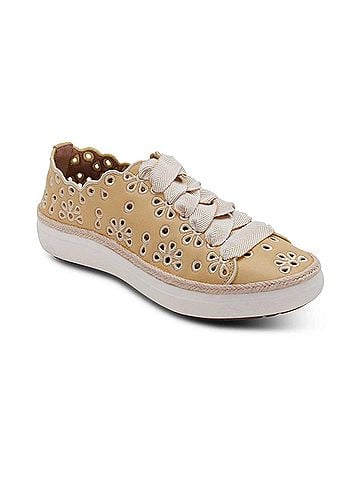 Aetrex Women's Charlotte Sneaker in Butter (view 2)