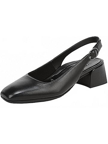 Vionic Women's Reyes Heels in Black Leather (view 2)