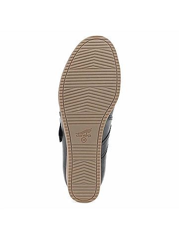 Dansko Women's Sandy Wedge Mary Jane in Black Waterproof Milled (view 2)