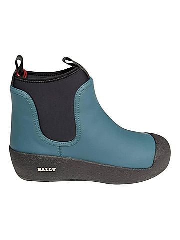 Bally Women's Gadey Leather Ankle Boots in Octanium/Black (view 1)