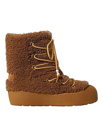 Bally Women's Corviglia Fur Boots in Camel (view 1)