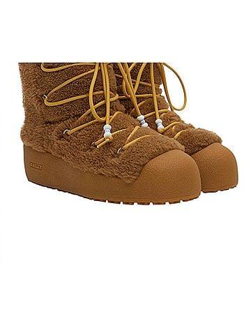 Bally Women's Corviglia Fur Boots in Camel (view 2)