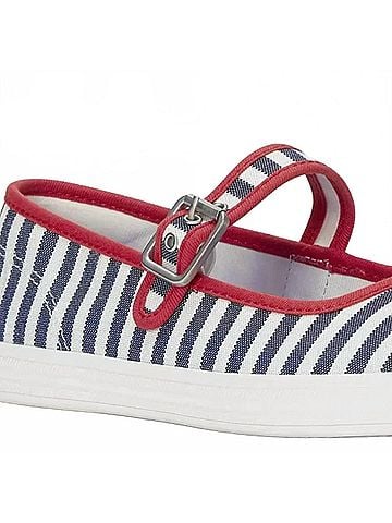 Keds Women's Maisie Mary Jane in White/Navy/Red (view 2)