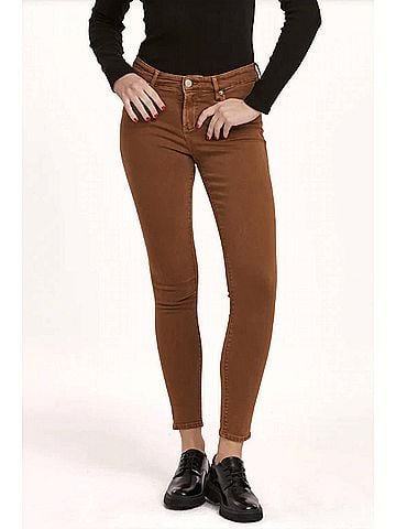 Dear John Gisele Skinny Jean in Burnt Sienna (view 2)