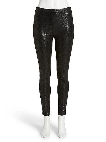 Dear John Nina High Rise Animal Print Legging in Black (view 1)