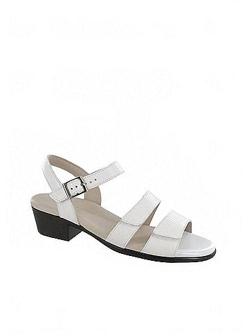 SAS Women's Savanna Sandal in White Lizard (view 1)