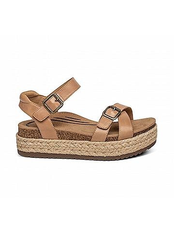 Aetrex Women's Paula Platform in Camel (view 1)