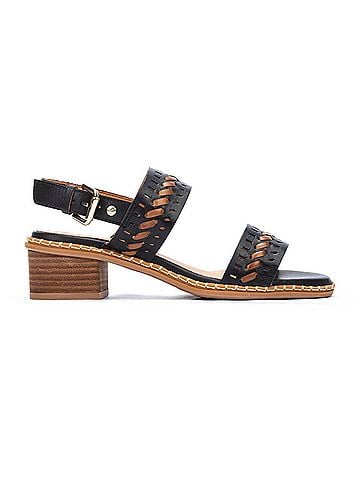 Pikolinos Women's Blanes Block Heel Sandal in Black (view 1)