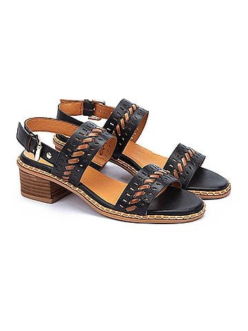 Pikolinos Women's Blanes Block Heel Sandal in Black (view 2)